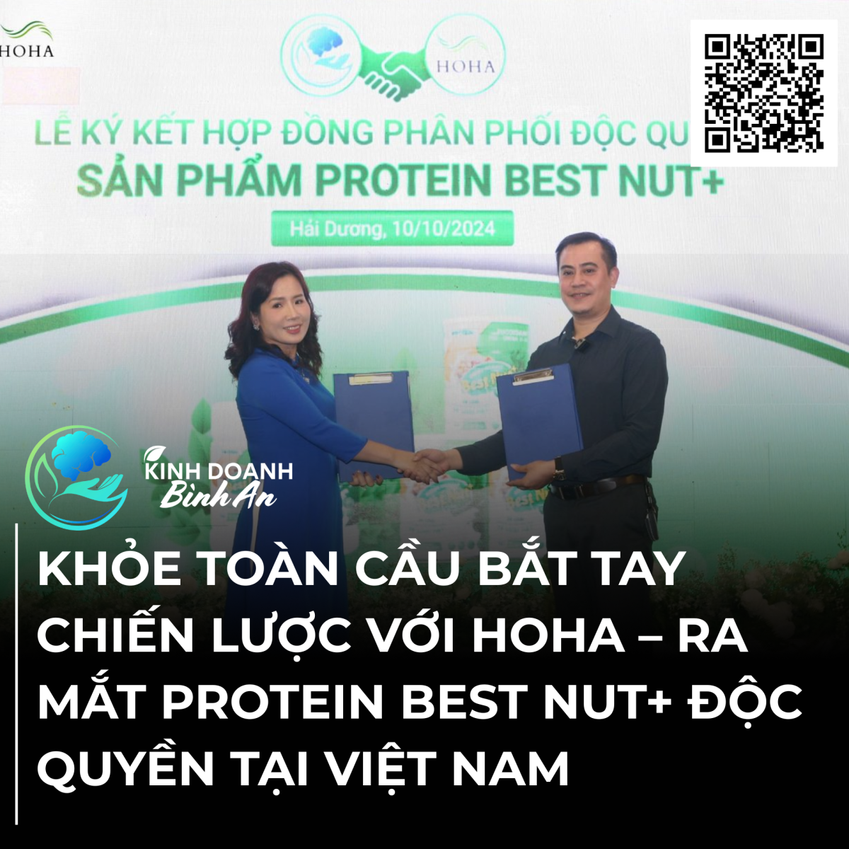 KHỎE TOÀN CẦU BẮT TAY CHIẾN LƯỢC VỚI HOHA – RA MẮT PROTEIN BEST NUT+ ĐỘC QUYỀN TẠI VIỆT NAM